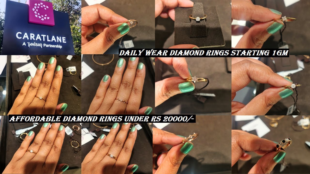CaratLane 18K White Gold and Diamond Ring : Amazon.in: Fashion
