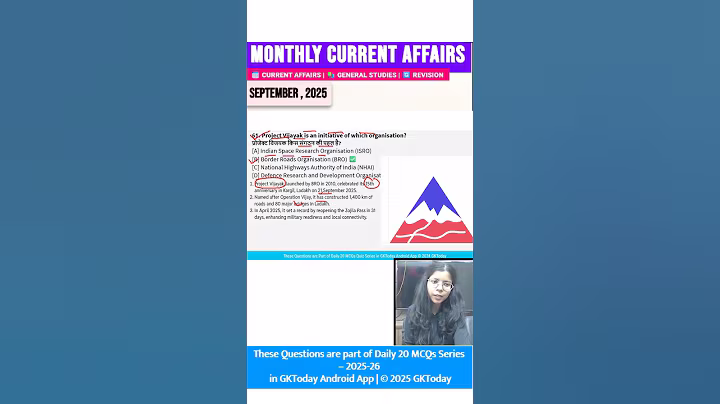 September  2025 GKToday 🎯 Full Month Current Affairs | GK Today Monthly Current Affairs