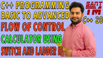 Program to make Calculator using C++ language with switch case and ladder if statement.