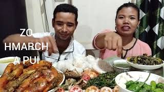 SEA FOODS SHRIMP#FISH FRY#RIVERS SNAILS#BIG CHILLI #MIZO NUPA MUKBANG💞