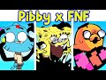 Friday Night Funkin' VS Pibby Spongebob, Pibby Gumball, Pibby Finn & Jake (FNF Mod) (Pibby x FNF)