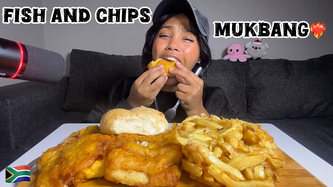 Let’s Eat Fish and Chips 😋✨|South African Mukbang🇿🇦❤️‍🔥
