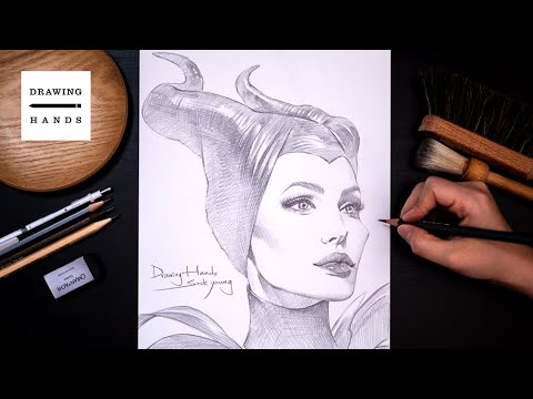 Drawing Sketch Disney Maleficent [Drawing Hands]