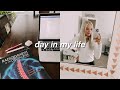 VLOG: a productive day, work update, how I sew scrunchies, tiktok whipped coffee