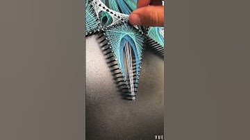 Create Stunning String Art: Watch the Mesmerizing Spiral Design