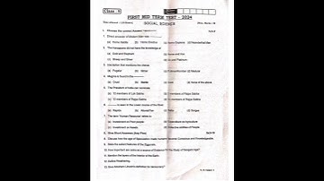 9th Std social 1st mid term original question paper 💯#9th #orginal#questionpaper#social#midterm#exam