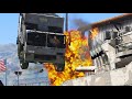 GTA 5 GARBAGE TRUCK VS ARMY - IMPACT COMPILATION #14
