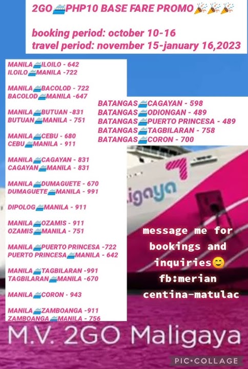 2GO TRAVEL PROMO