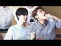 Kim sungjoo wang yibo and xiao zhan  battle for a bottle sungjoo teaches yibo to flirt