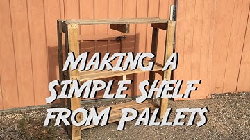 Off the Grid Makes - 22 The Best way to Bust up a Pallet! How to Make Simple Pallet Shelves