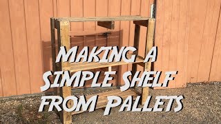 Off the Grid Makes  22 The Best way to Bust up a Pallet! How to Make Simple Pallet Shelves