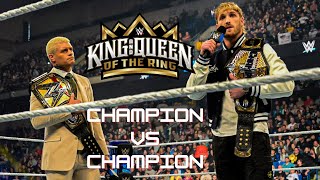 Champion vs Champion at King and Queen Of The Ring
