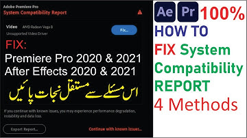 How to Fix Adobe Premiere Pro Unsupported Video Driver | Fix unsupported  video driver 2021 premier