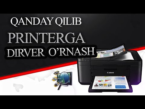 Video: Printerni o'rnatishning 8 usuli (printer)