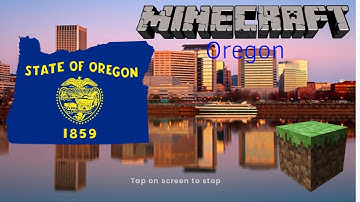 Minecraft : America Oregon state map flag build 38/50