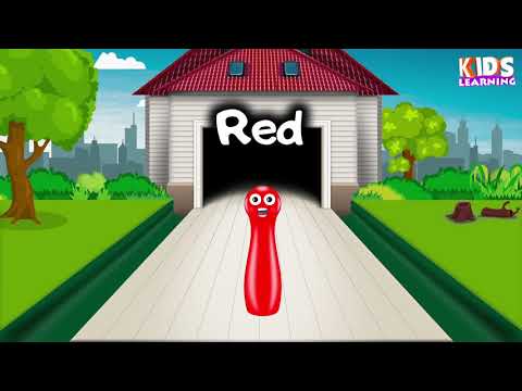 Learn colors with Garage Bowling game for kids and children | Education video
