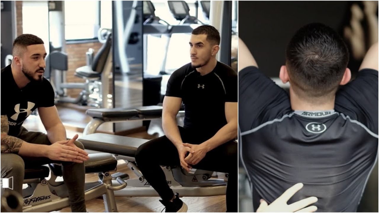 Amarildo Sejdi dhe Klajdi Gjumsi ne nje stervitje motivuese ne palester - 