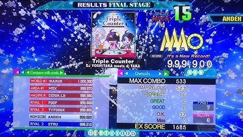 [DDR A20+] Triple Counter (DSP-14) 999,900 PFC