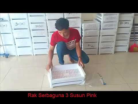  Rak  Serbaguna  3 Susun Pink YouTube