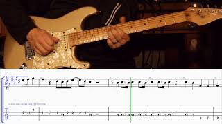 How to Play the Melody to Counting Stars by One Republic on Guitar with TAB Resimi