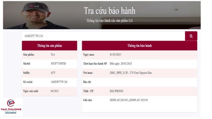 Cách kiểm tra thông tivi LG còn bảo hanh hay hết bảo hành theo ...