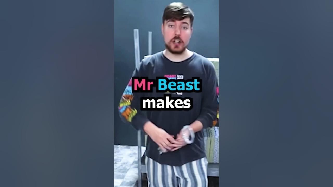How much money does Mr Beast make every second? YouTube