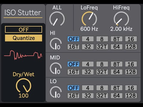 Ableton ISO Stutter ver.4.0 Max for Live Device (.amxd file) 