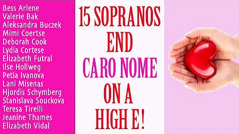 Coloratura Comparison! 15 Sopranos end "Caro Nome"...