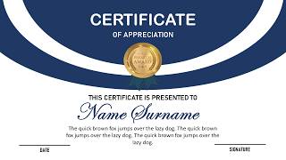 How to Make a Certificate of Appreciation in MS PowerPoint