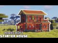 Minecraft | How to Build a Simple Savanna Starter House | Survival Base Tutorial
