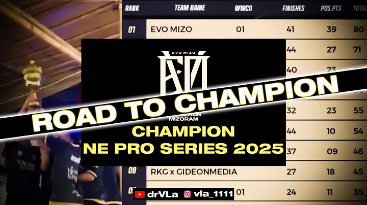 EVO Mizo 'Road to Champion' | NE Pro Series 2025 #bgmi