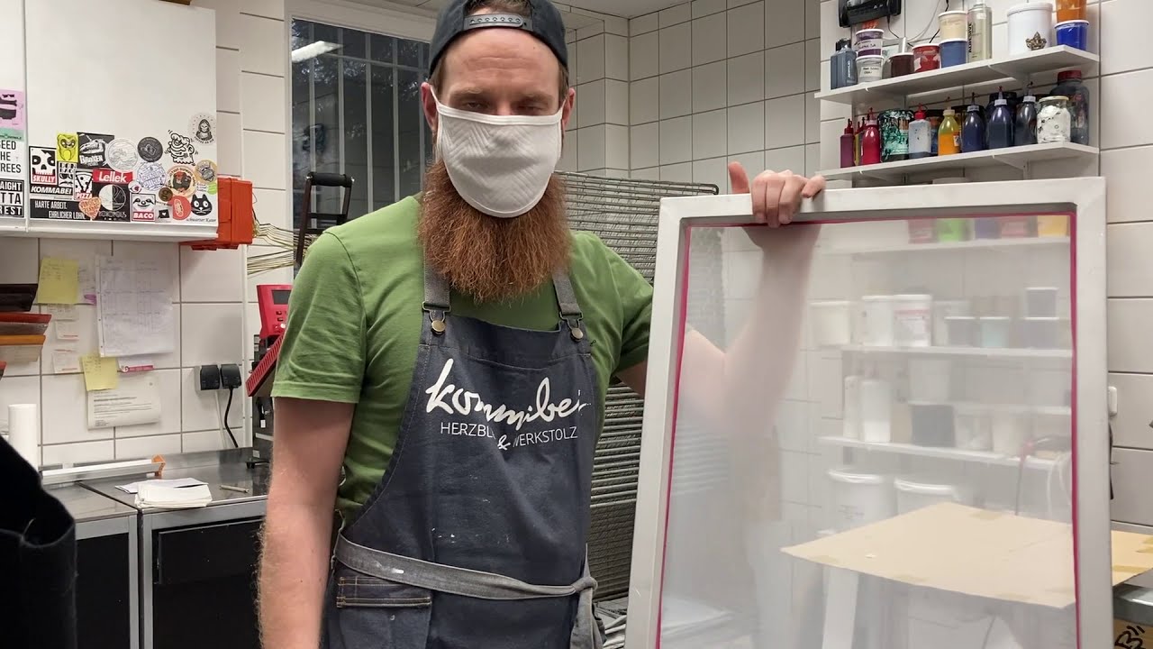 Siebdruckverfahren kurz erklärt - YouTube