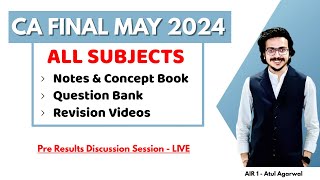 ALL SUBJECTS Notes, Question Bank & Revision Complete Details | CA Final May 24 | Atul Agarwal AIR 1 screenshot 2