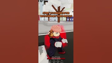 Yuji Mains Be like... in Roblox JJK! #Shorts #roblox #gaming #jjk #sukuna