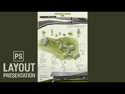 Architecture Layout  Presentation by Photoshop (Trình bày đồ án kiến trúc)