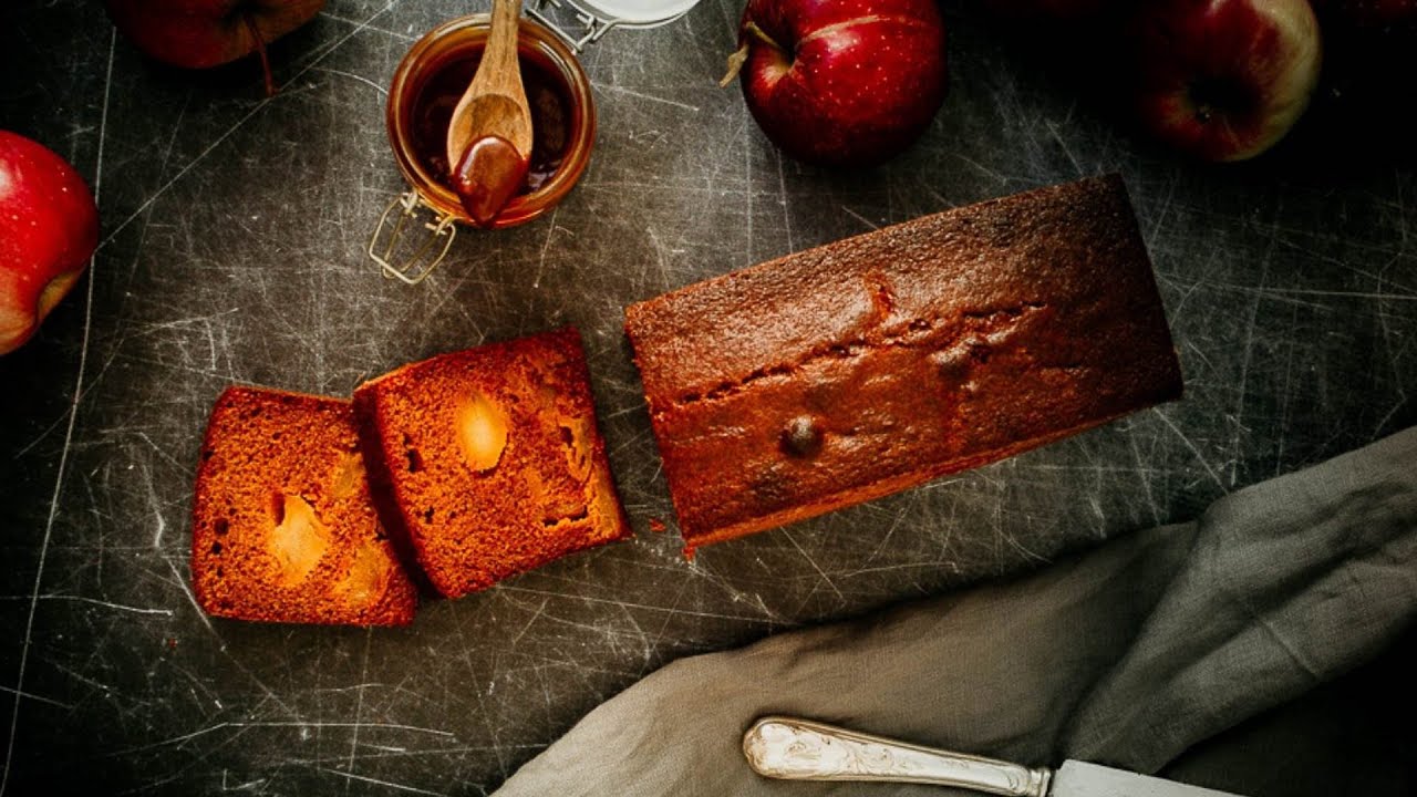 キャラメルりんごのパウンドケーキ Caramel Apple Pound Cake Youtube