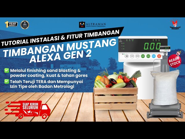 Tutorial Instalasi Timbangan Duduk Mustang Alexa Gen 2 | Timbangan Digital | PT ALTRAMAN