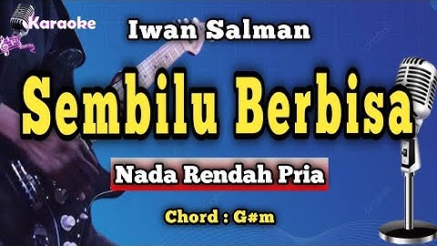 SEMBILU BERBISA - IWAN SALMAN [ KARAOKE MELAYU ] NADA RENDAH PRIA