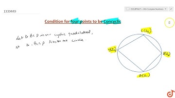 Condition for four points to concyclic