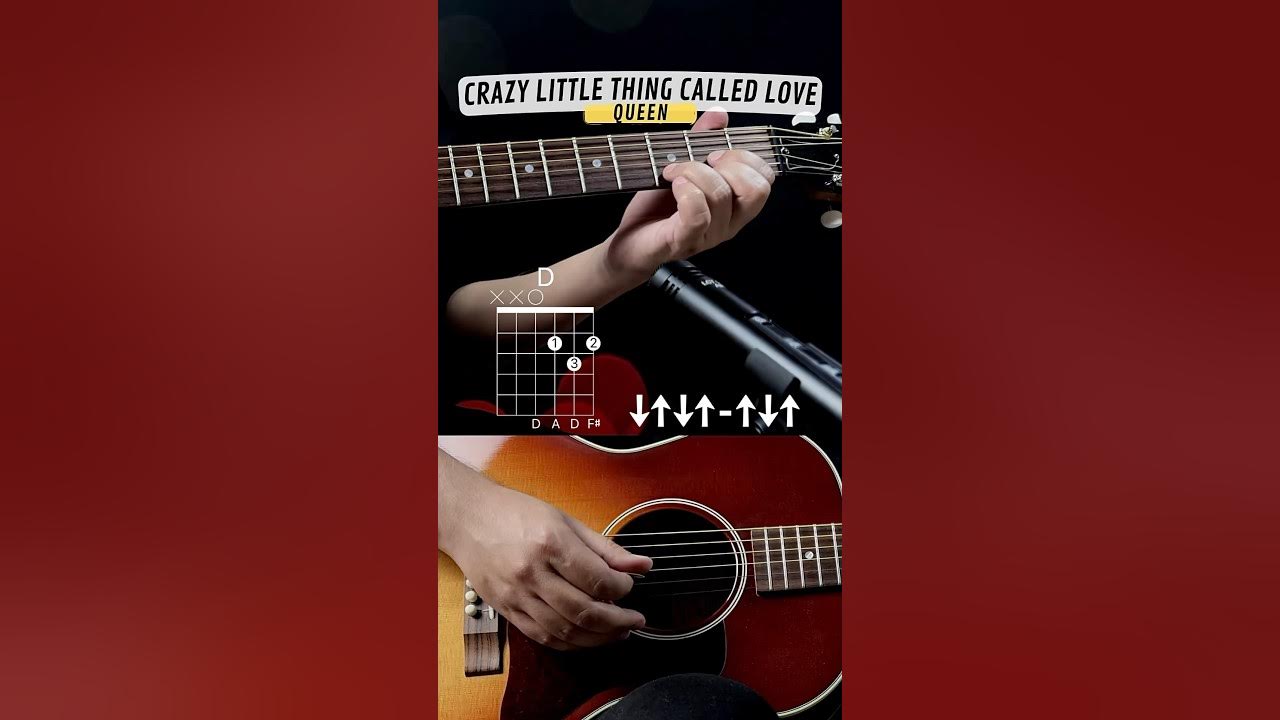 Strumming Pattern | Crazy Little Thing Called Love | Easy Guitar Chords #shorts Strumming Pattern | Crazy Little Thing Called Love | Easy Guitar Chords #shorts