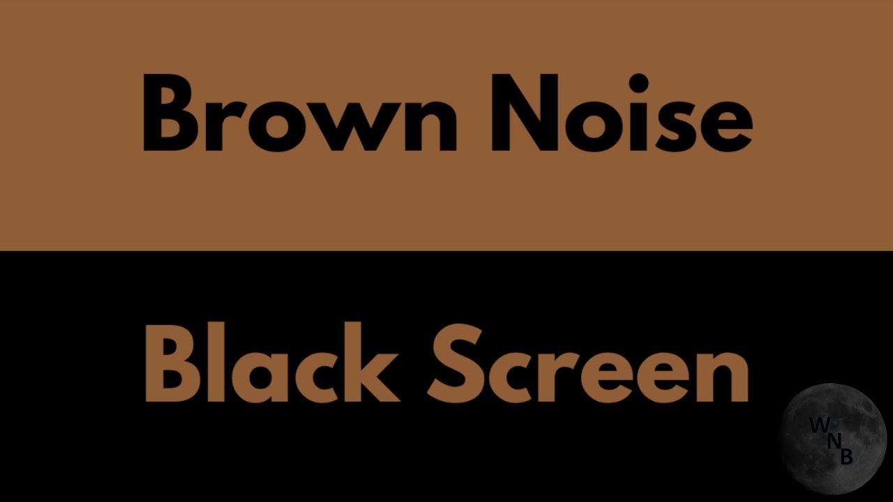 Brown Noise Black Screen for Sleeping and Relaxing | 10 Hours | Sleep ...