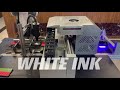 Single pass white ink printing machine by 100mm width