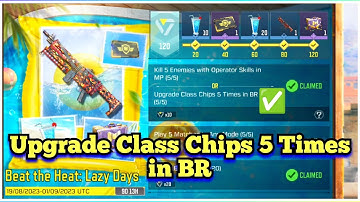 Call Of Duty Mobile Upgrade Class Chips 5 Times in BR Task Complete
