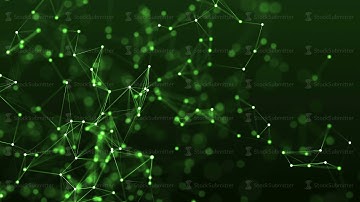 4k abstract loop color geometrical background with lines and dots