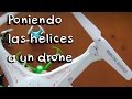 PONER CORRECTAMENTE HELICES A UN DRONE EN ESPAÑOL: Reparar un drone facil y rapido