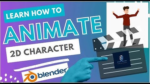 Final 2d Animation of our 2d character Rigging in Blender (Part 3)