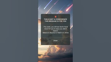 Thumbnail of This Message Found You, It's Not a Coincidence. This Week, God Will Surprise You