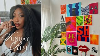 DESIGN VLOG | a chill sunday reset 🎨🧹