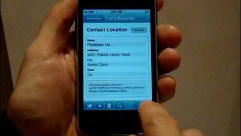 Find Directions on Google Map with FileMaker on the iPhone