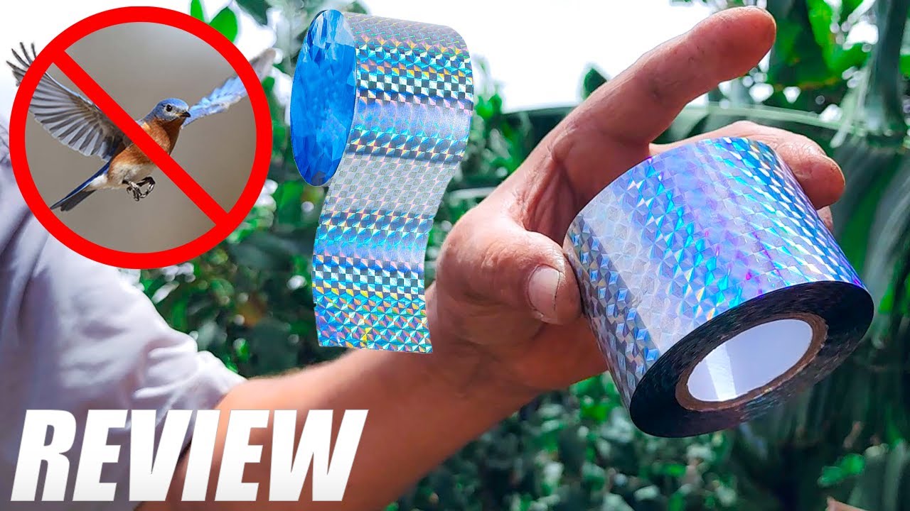 Bird Repellent Scare Tape - Reflective Tape Outdoor Unboxing And Review